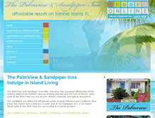 Tablet Screenshot of palmviewsanibel.com